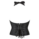 Kobine Damen Gothic Riemchen Neckholder Überbrustkorsett