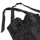 Kobine Damen Gothic Riemchen Neckholder Überbrustkorsett
