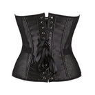 Kobine Gothic-Überbrustkorsett mit Riemchen aus Netzstoff für Damen