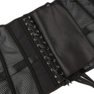 Kobine Gothic-Überbrustkorsett mit Riemchen aus Netzstoff für Damen