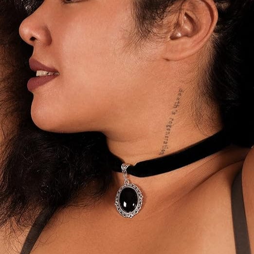 Kobine Women's Gothic Victorian Velvet Choker