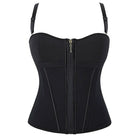 Kobine Women's Gothic Zip Slip Overbust Corset