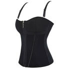 Kobine Women's Gothic Zip Slip Overbust Corset