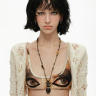 Kobine Women's Grunge Cat Earrings