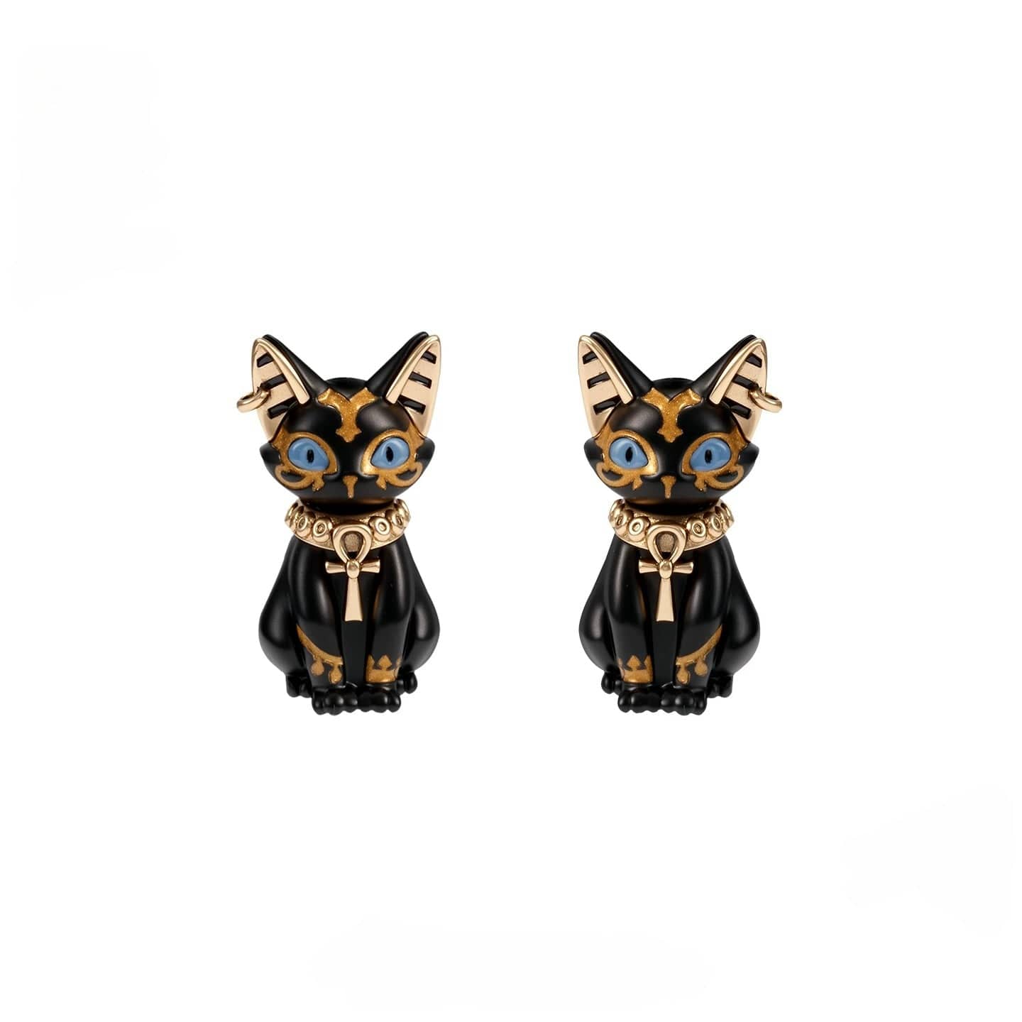 Kobine Women's Grunge Cat Earrings
