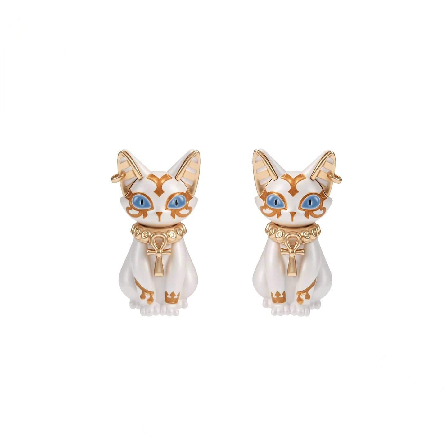 Kobine Women's Grunge Cat Earrings
