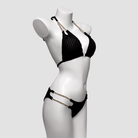 Kobine Women's Grunge Chain Halter Bikini Set