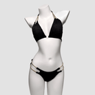 Kobine Women's Grunge Chain Halter Bikini Set