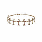 Kobine Women's Grunge Diamante Cross Necklace