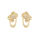 Kobine Women's Grunge Geometry Star Earrings