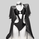 Kobine Women's Grunge Ring Cutout Swimsuit