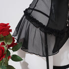 Kobine Women's Grunge Sheer Lace-up Cutout Sexy Lingerie Set