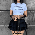 Kobine Women's Grunge Side Lacing Double-layer Mini Skirts