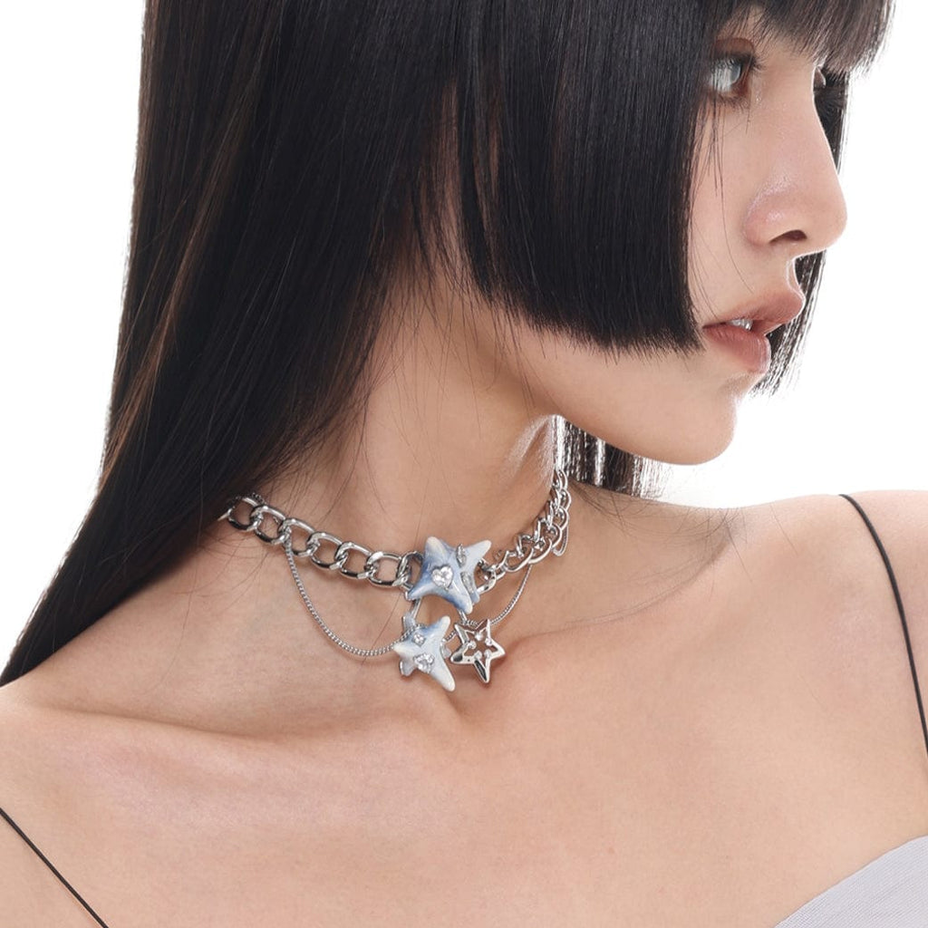 Kobine Women's Grunge Starfish Necklace