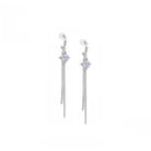 Kobine Women's Grunge Tassels Zircon Earrings