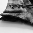 Kobine Women's High-waisted Lace-up Plaid Skirts