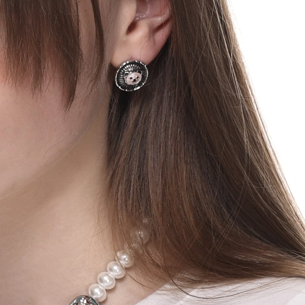 Kobine Women's Lolita Bear Discal Earrings