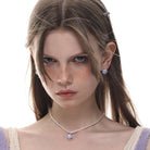 Kobine Women's Lolita Colorful Tulip Diamante Earrings