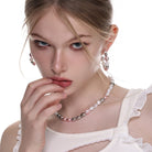 Kobine Women's Lolita Contrast Color Pearl Earrings