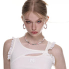 Kobine Women's Lolita Contrast Color Pearl Earrings