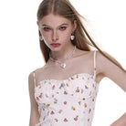 Kobine Women's Lolita Diamante Heart Pearl Necklace