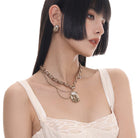 Kobine Women's Punk Angel Pendant Necklace