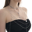 Kobine Damen-Halskette mit Punk-Perlen