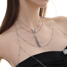 Kobine Damen-Halskette mit Punk-Perlen