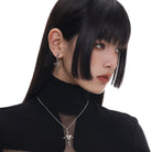 Kobine Women's Punk Butterfly Necklace