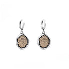 Kobine Women's Punk Cross Contrast Color Earrings