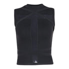 Kobine Women's Punk Cross Mesh Splice Strap Tank Top