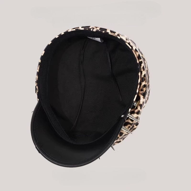 Kobine Women's Punk Eyelet Rivet Buckle Hat