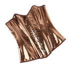 Kobine Women's Punk Glossy Lace-up Overbust Corset