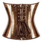 Kobine Women's Punk Glossy Lace-up Overbust Corset