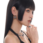 Kobine Women's Punk Heart Cutout Ring