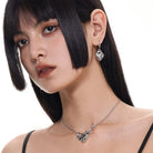 Kobine Women's Punk Heart Graffiti Necklace