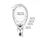 Kobine Women's Punk Heart Layered Chain Choker