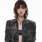 Kobine Women's Punk Irregular Tinfoil Tassel Earrings