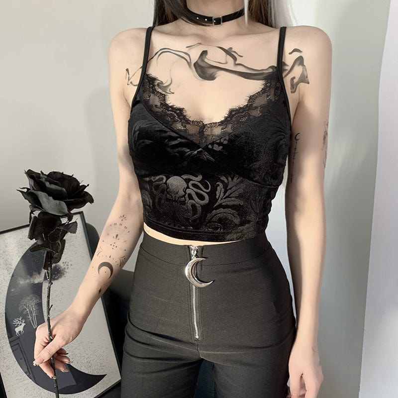 DLGBgirls Women's PU Leather Bustier Crop Top Gothic Punk Push Up Corset  Top Bra Spaghetti Straps Steampunk Overbust Bodice at  Women's  Clothing store