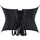 Kobine Women's Punk Lace-up Curved Hem Overbust Corset