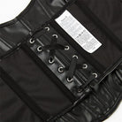 Kobine Damen Punk-Überbrustkorsett aus Kunstleder mit Schnürung