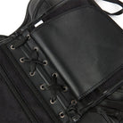 Kobine Damen Punk-Überbrustkorsett aus Kunstleder mit Schnürung