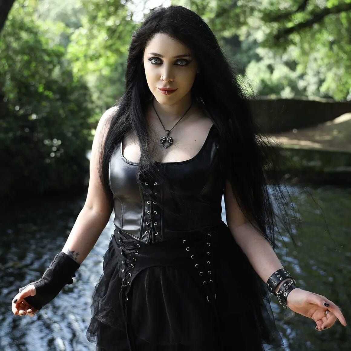 Women's Punk Lacing-up Faux Leather Bustier – Punk Design