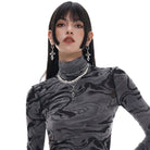 Kobine Women's Punk Pearl Cross Necklace