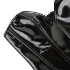 Kobine Damen Punk Tiefer aus Lackleder Überbrustkorsett