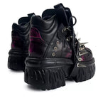 Kobine Women's Punk Rock Spiked Chunky Platform Shoes