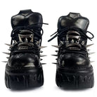 Kobine Women's Punk Rock Spiked Chunky Platform Shoes