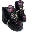 Kobine Women's Punk Rock Spiked Chunky Platform Shoes