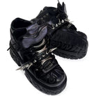 Kobine Women's Punk Rock Spiked Chunky Platform Shoes