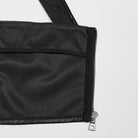 Kobine Damen Punk-Tanktop aus gerüschtem Kunstleder